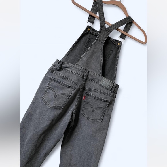 Levi’s | Youth Girl Washed Denim Overalls | 14 Reg - Picture 4 of 7